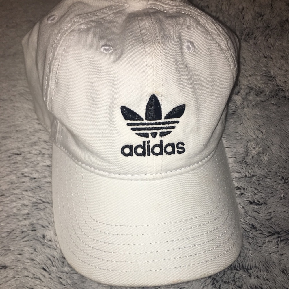 White Adidas hat